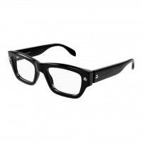 Alexander McQueen 0428O-005 54 Optical Frame UNISEX RECY BLACK-BLACK-TRANSPARENT