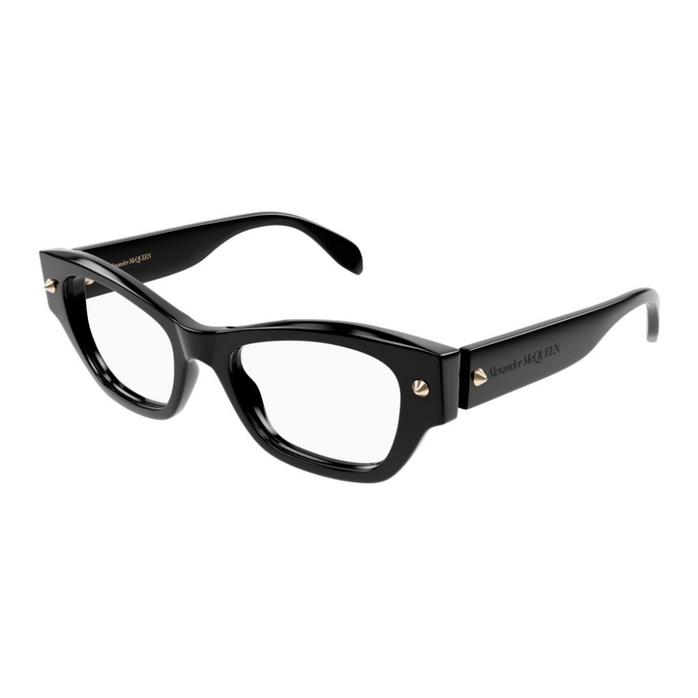 Alexander McQueen 0429O-001 52 Optical Frame WOMAN RECYC BLACK-BLACK-TRANSPARENT