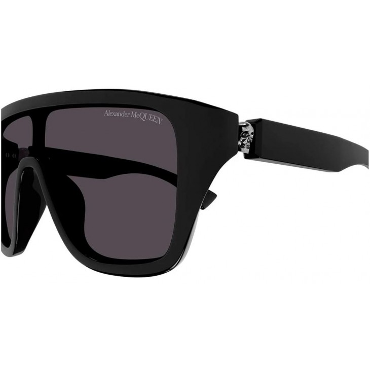 Alexander McQueen 0430S-001 99 Sunglass MAN RECYCLED ACE BLACK-BLACK-GREY