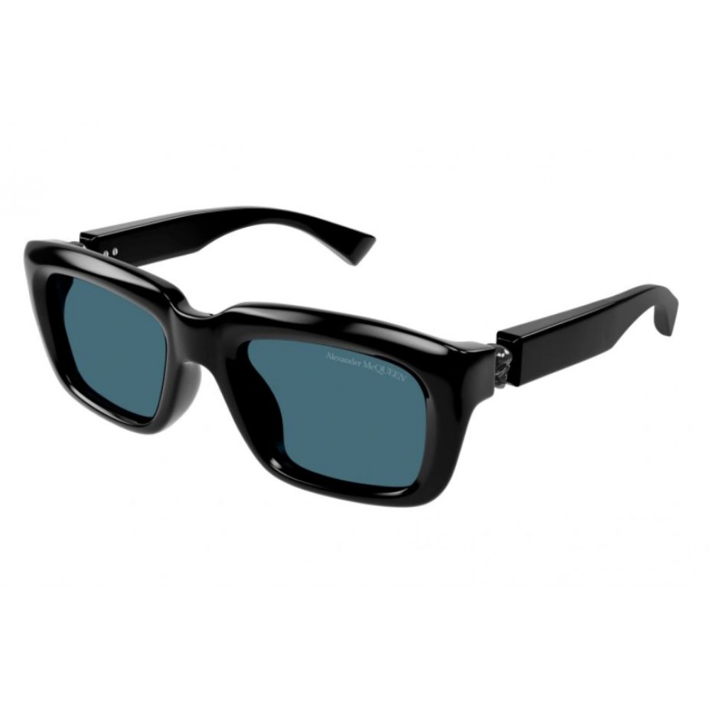 Alexander McQueen 0431S-004 54 Sunglass MAN RECYCLED ACE BLACK-BLACK-GREEN