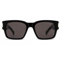 Yves Saint Laurent 617-001 53 Sunglass MAN RECYCLED ACET BLACK-CRYSTAL-BLACK