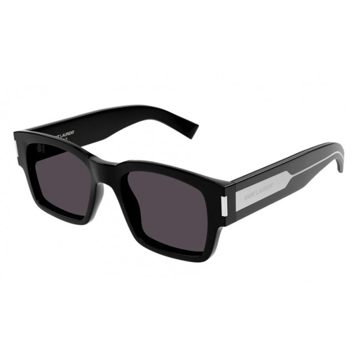 Yves Saint Laurent 617-001 53 Sunglass MAN RECYCLED ACET BLACK-CRYSTAL-BLACK