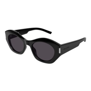 Yves Saint Laurent 639-001 52 Sunglass WOMAN RECYCLED AC BLACK-BLACK-BLACK