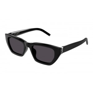 Yves Saint Laurent M127/F-001 53 Sunglass WOMAN RECYCLED BLACK-BLACK-BLACK