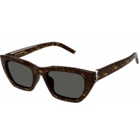 Yves Saint Laurent M127/F-002 53 Sunglass WOMAN RECYCLED HAVANA-HAVANA-GREY