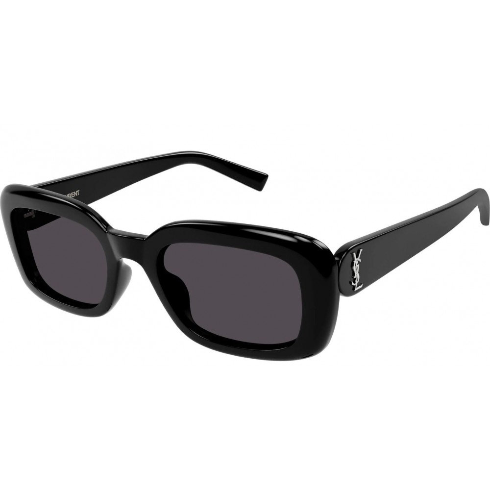 Yves Saint Laurent M130-001 53 Sunglass WOMAN RECYCLED A BLACK-BLACK-BLACK