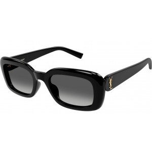 Yves Saint Laurent M130-002 53 Sunglass WOMAN RECYCLED A BLACK-BLACK-GREY