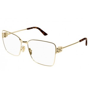 Balenciaga 0339O-003 59 Optical Frame WOMAN METAL GOLD-GOLD-TRANSPARENT