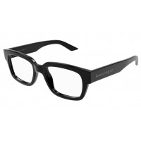 Alexander McQueen 0454O-001 52 Optical Frame MAN RECYCLE BLACK-BLACK-TRANSPARENT