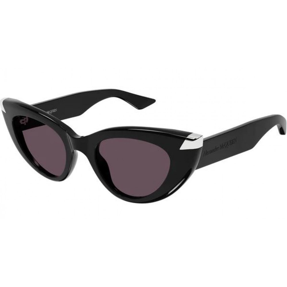 Alexander McQueen 0442S-002 50 Sunglass WOMAN RECYCLED A BLACK-BLACK-VIOLET