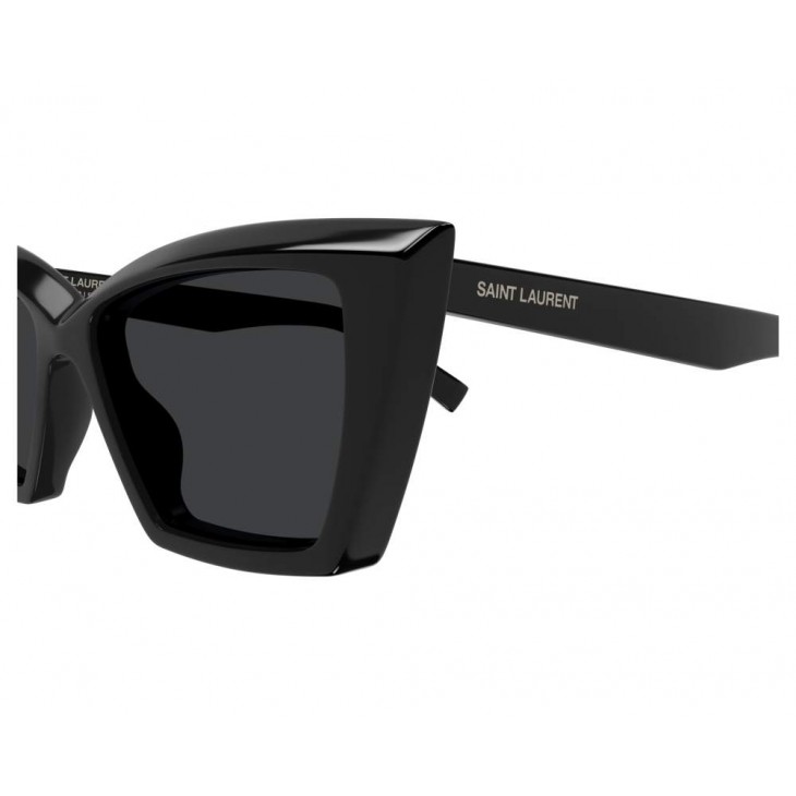 Yves Saint Laurent 657-001 54 Sunglass WOMAN RECYCLED AC BLACK-BLACK-BLACK