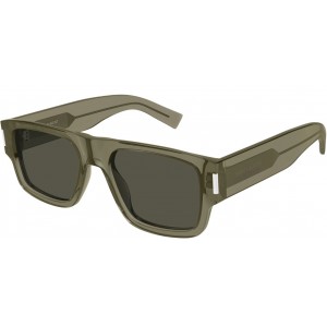 Yves Saint Laurent 659-003 55 Sunglass MAN RECYCLED ACET BROWN-BROWN-GREY