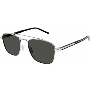 Yves Saint Laurent 665-002 56 Sunglass UNISEX METAL SILVER-CRYSTAL-GREY