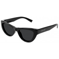 Yves Saint Laurent 676-001 53 Sunglass WOMAN BIO INJECTI BLACK-BLACK-BLACK