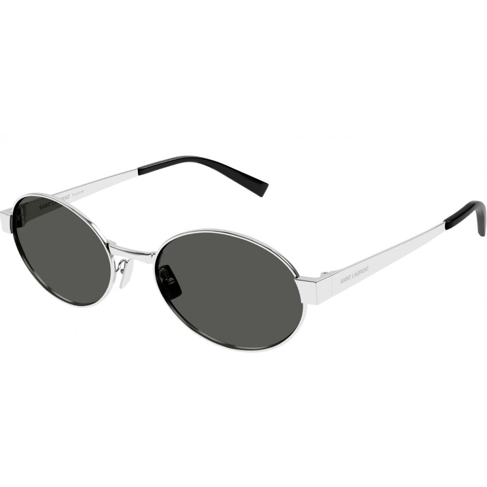 Yves Saint Laurent 692-002 55 Sunglass WOMAN METAL SILVER-SILVER-GREY