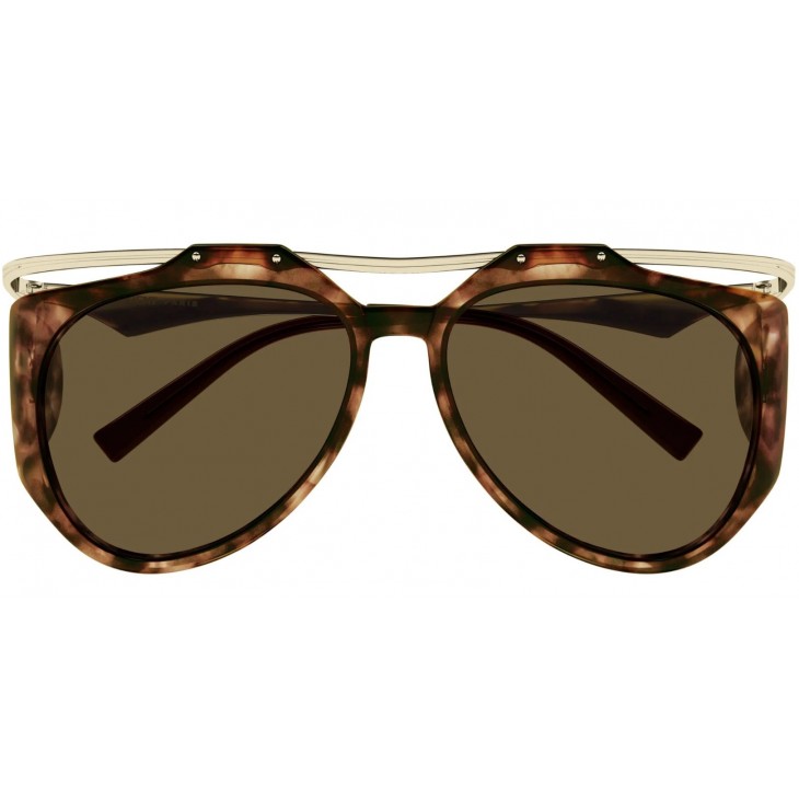 Yves Saint Laurent M137 AMELIA-002 55 Sunglass WOMAN BIO HAVANA-GOLD-BROWN