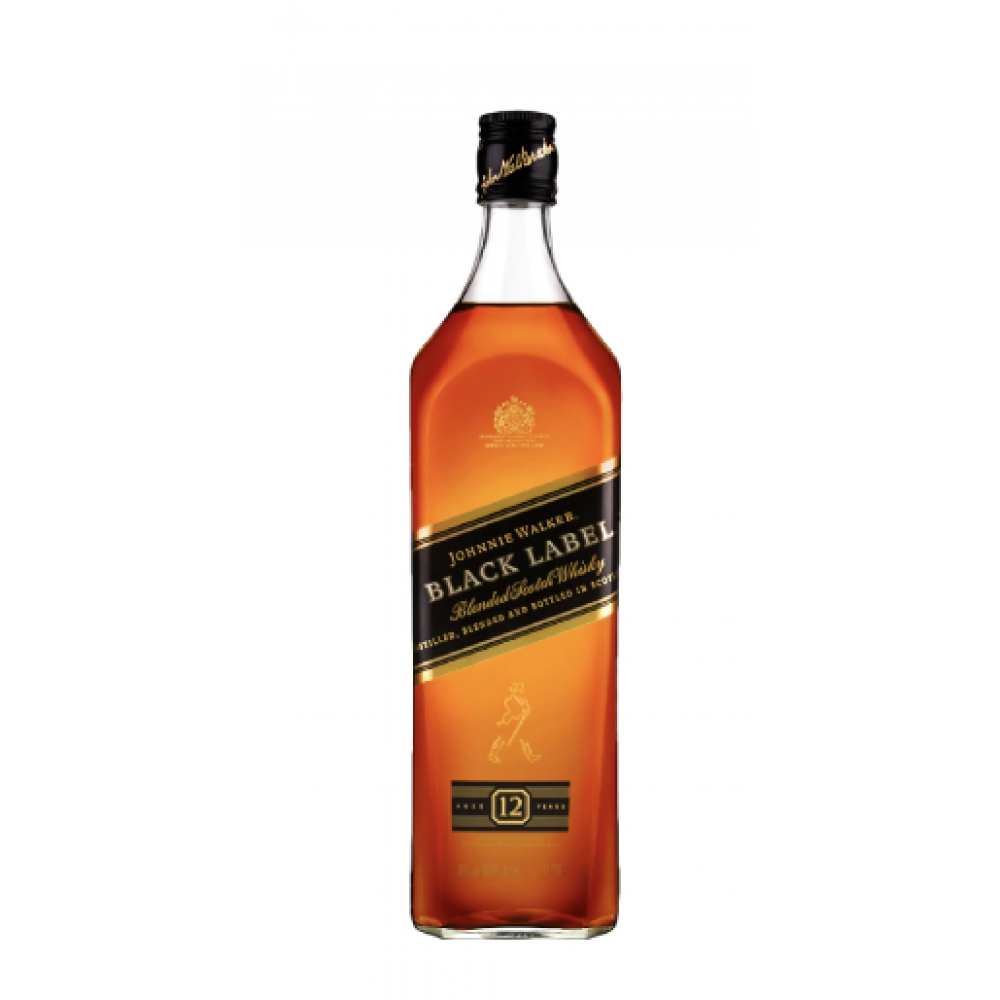 JOHNNIE WALKER BLACK LABEL 12 YO 1.00L