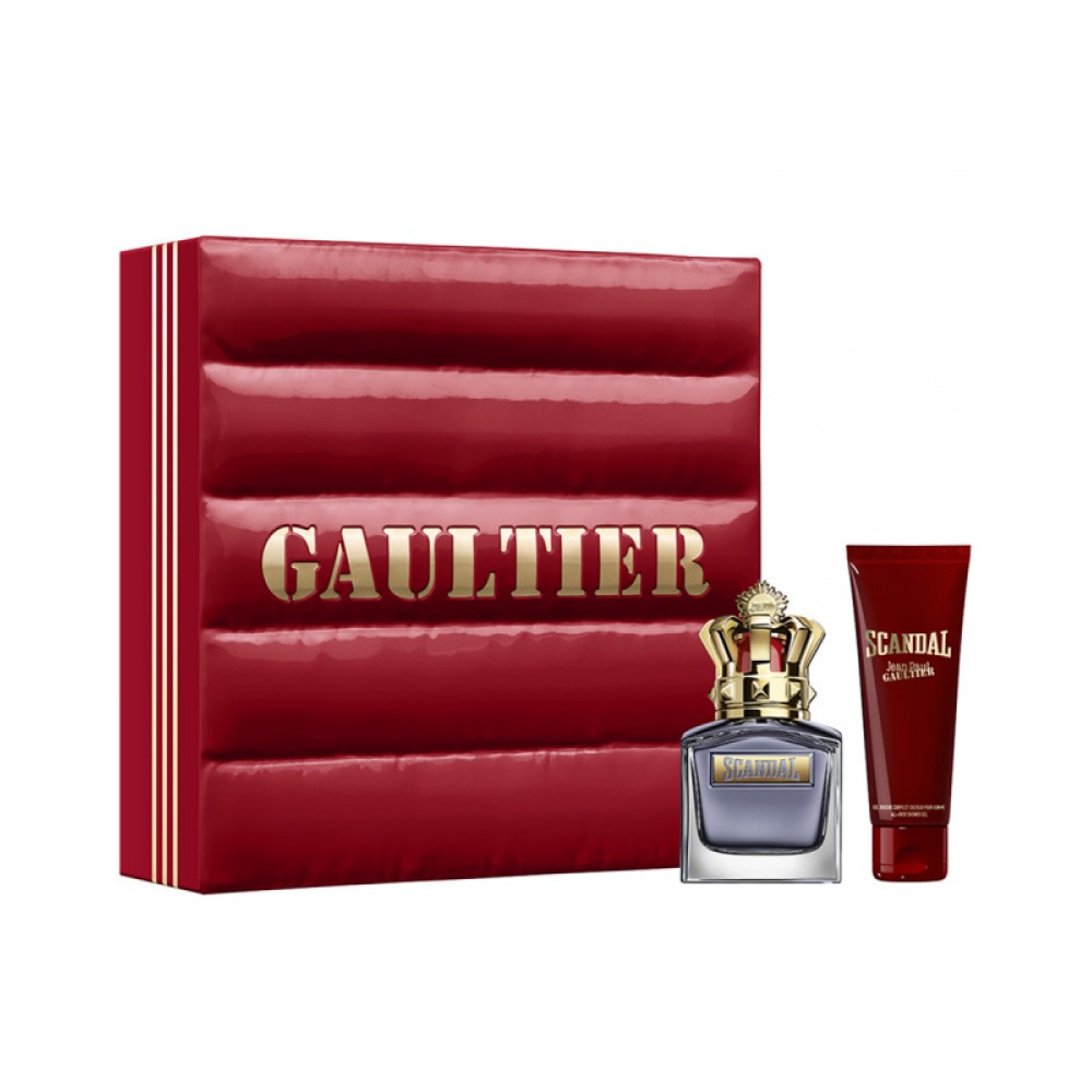 Apa de Toaleta Jean Paul Gaultier Scandal Pour Homme Set Cadou: Apa de Toaeta 50 ml+ Gel de Dus 75 ml, Barbati