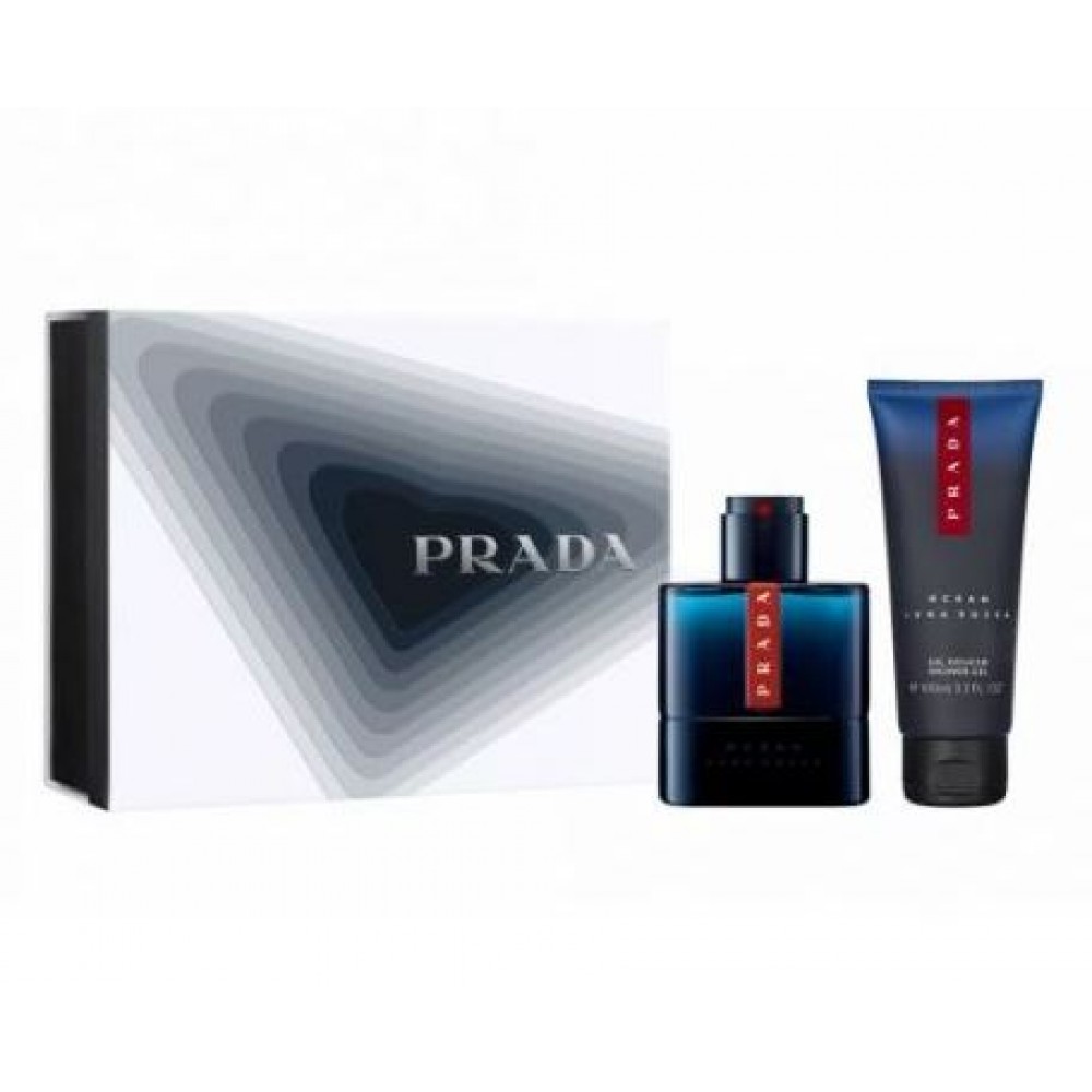 Apa de Toaleta Prada Luna Rossa Ocean Set Cadou: Apa de Toaleta 50 ml+Gel de Dus 100 ml, Barbati