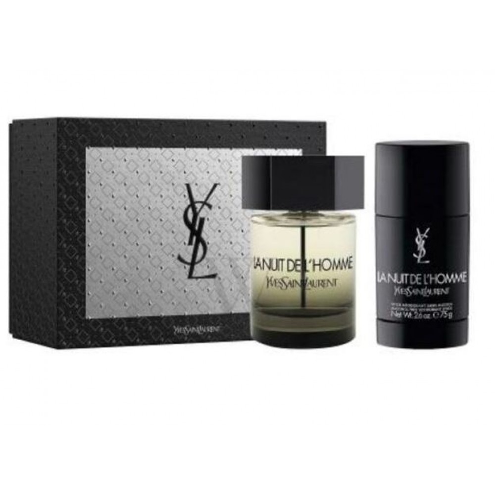 Apa de Toaleta Yves Saint Laurent La Nuit De L'Homme Set Cadou:Apa de Toaleta 100 ml+Deo Stick 75 ml, Barbati