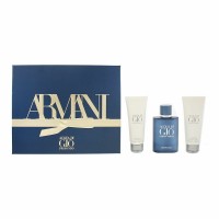 Giorgio Armani Acqua di Gio Profondo Set cadou, apa de parfum 75ml + gel de dus 75ml + balsam dupa ras 75ml, Bărbați