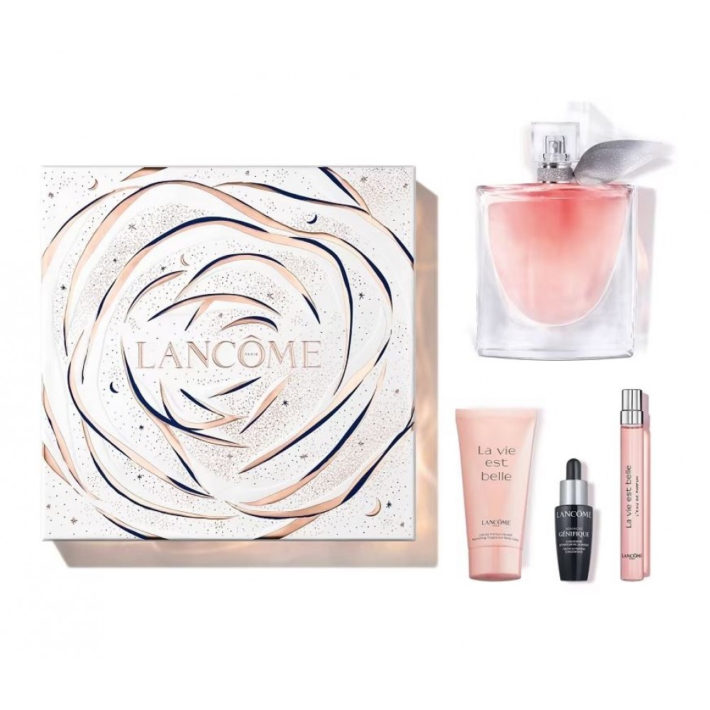 Set Lancome La Vie Est Belle EDP 100 ml + 50 ml BL + EDP 10 ml + ser pentru ochi 10 ml