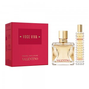 Apa de parfum set cadou Valentino Voce Viva, Femei, Set: Apa de parfum 100 ml + Apa de parfum 15 ml