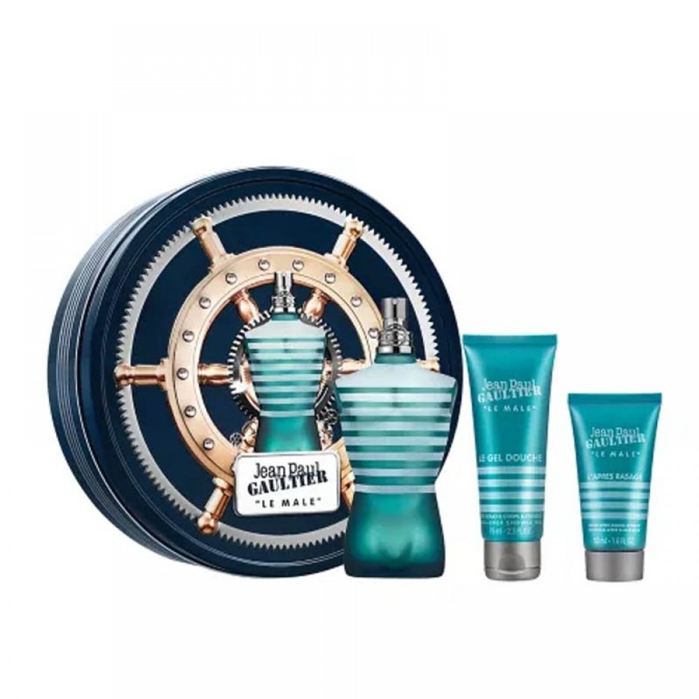 Set Cadou Jean Paul Gaultier Le Male - Apă de Toaletă, 125 ml + Gel de Duș 75 ml + Balsam După Ras 50 ml