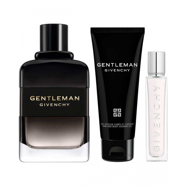 Set Cadou Gentleman Eau de Parfum Boisée 100 ml + Spray De Călătorie EDP 12,5 ml + Gel De Duș 75 ml