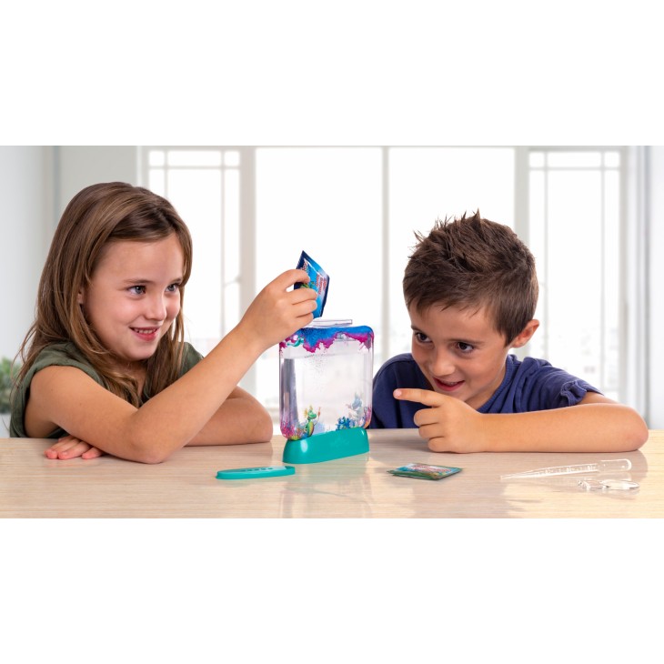 Set educativ STEM - AQUA DRAGONS    Habitat Lumea subacvatica - acvariu Deluxe cu LED-uri