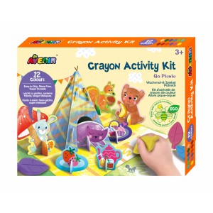 Kit de activitati cu creioane colorate - La picnic