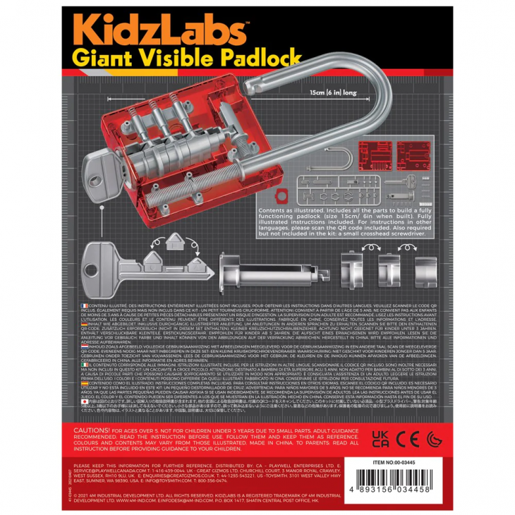 Lacat gigant translucid KidzLabs