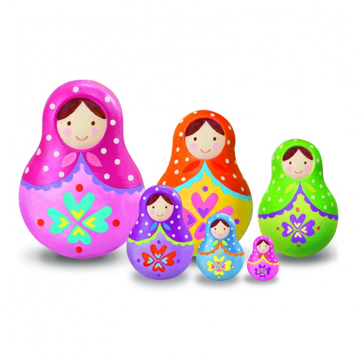 Set creativ de pictat - Cutiute Matrioshka