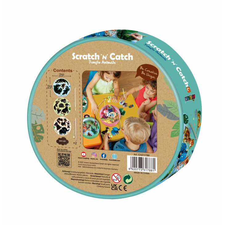 Joc de pescuit 2in1 razuibil - Scratch  N  Catch- Animale Jungla