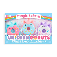 Radiere parfumate Unicorn Donuts - Set de 3