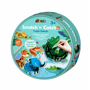 Joc de pescuit 2in1 razuibil - Scratch  N  Catch- Animale Jungla