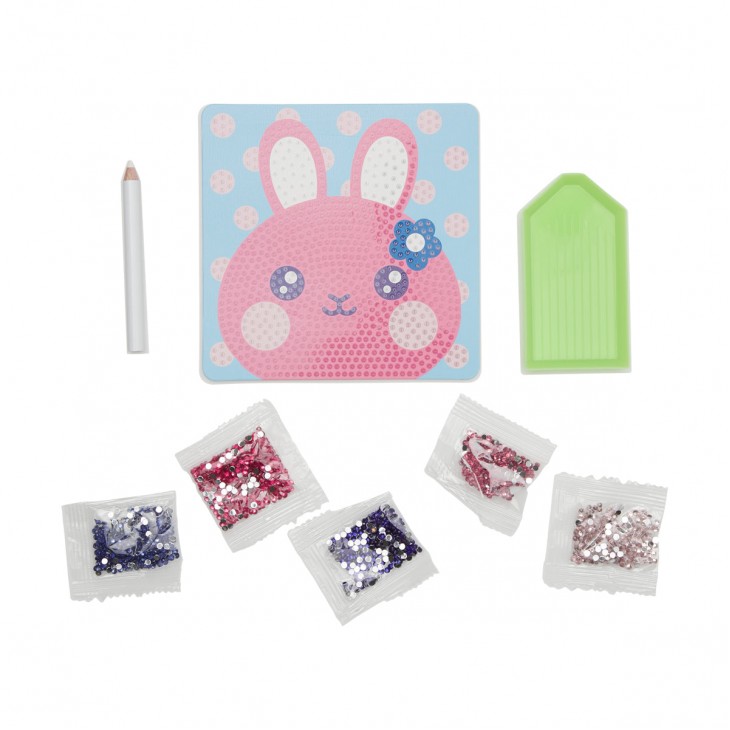 Mini Atelier creativ DIY cu diamante - Bouncy Bunny