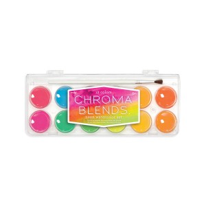 Set acuarele Chroma Blends Neon - 12 culori neon si pensula