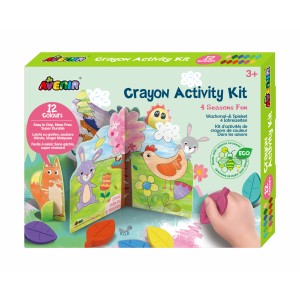 Kit de activitati cu creioane colorate - Distractie in 4 anotimpuri