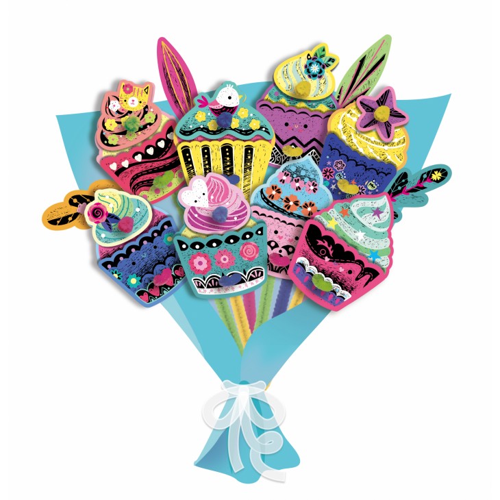 Set creativ de razuit Buchet - Tort