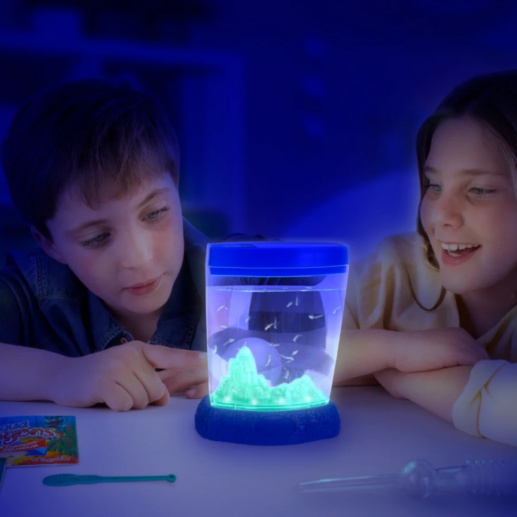 Set educativ STEM - AQUA DRAGONS    Habitat Deluxe in culori schimbatoare si LED-uri