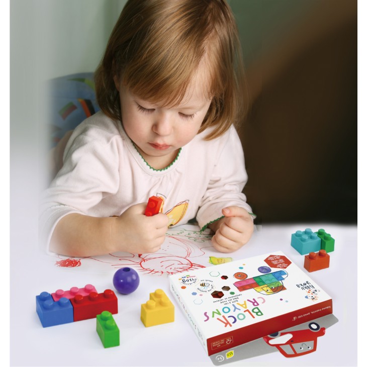 Creioane cerate interconectabile Block Crayons - Autobuz Scolar, Haku Yoka