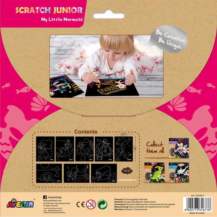 Set de razuit Scratch Junior - Mica Mea Sirena