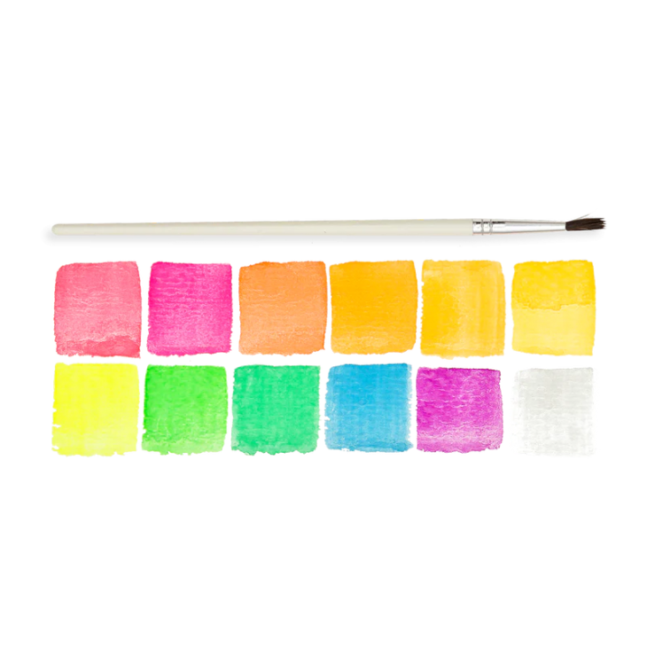 Set acuarele Chroma Blends Neon - 12 culori neon si pensula