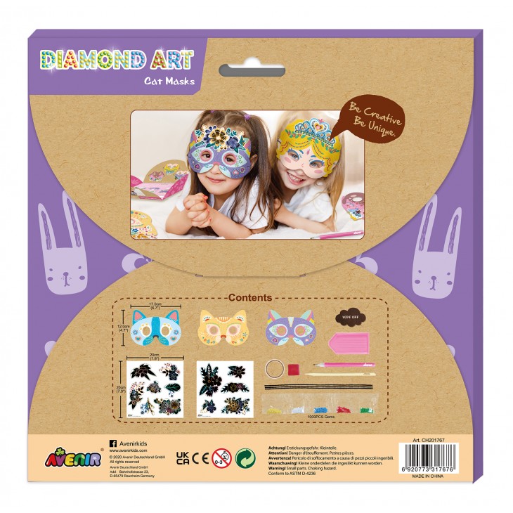 Set creativ DIY - Masti cu diamante - Pisica