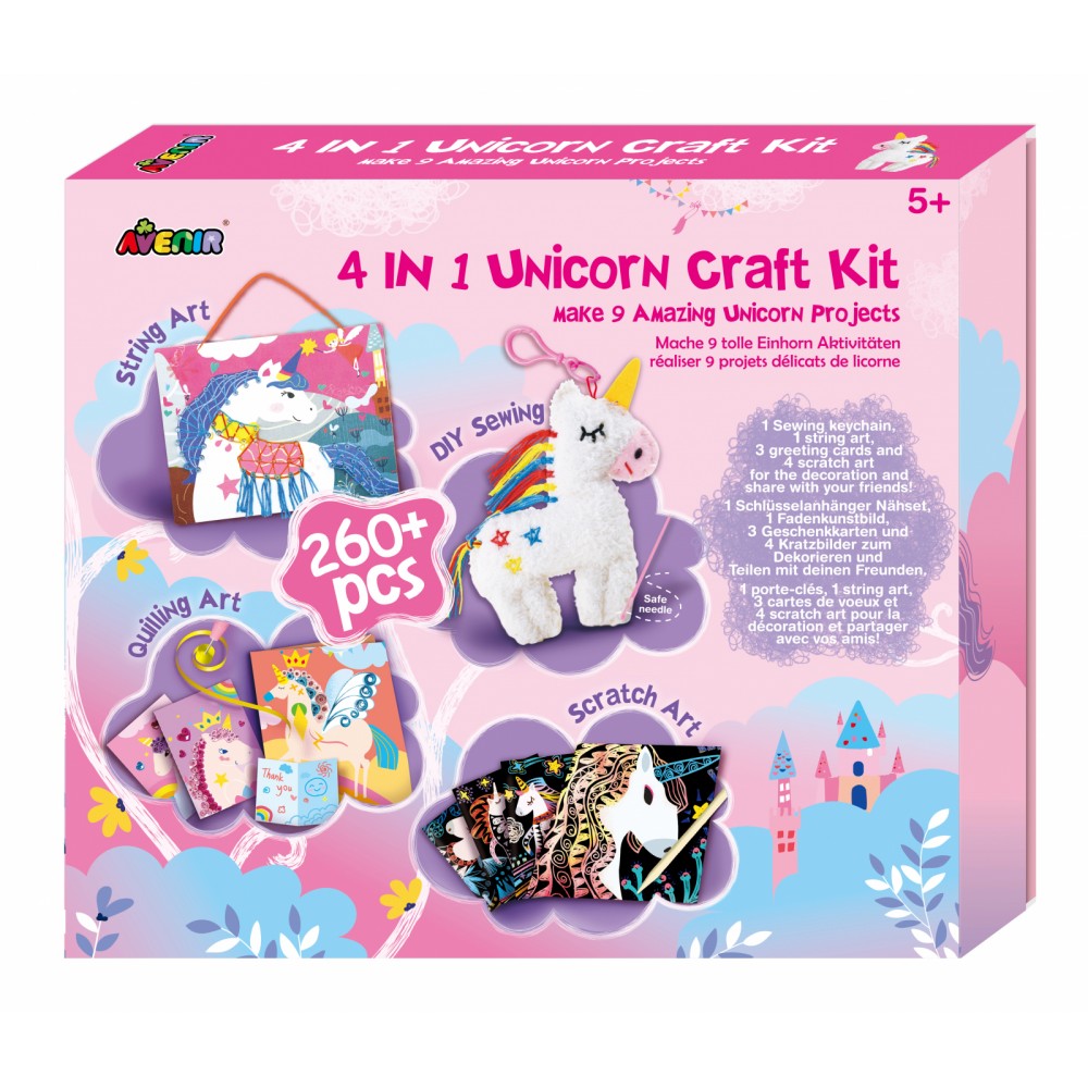 Set creativ 4 in 1 - Unicorni