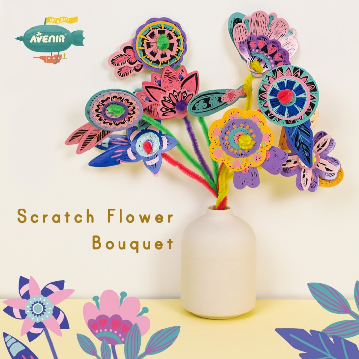 Set creativ de razuit Buchet - Flori