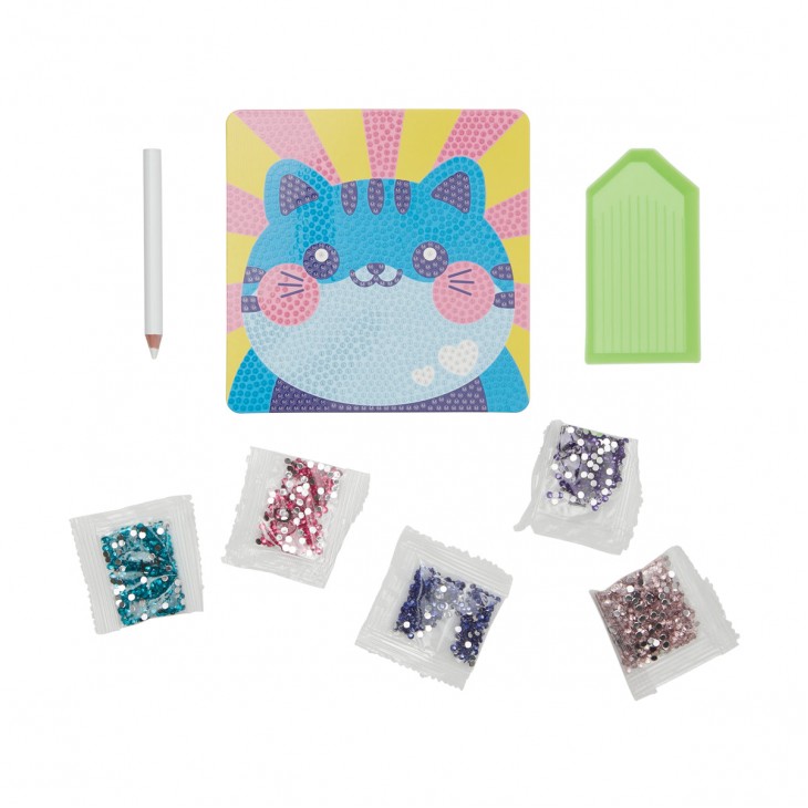 Mini Atelier creativ DIY cu diamante - Cutesy Cat