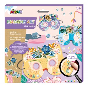 Set creativ DIY - Masti cu diamante - Pisica