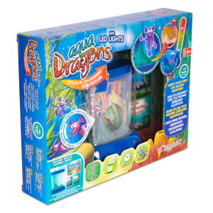 Set educativ STEM - AQUA DRAGONS    Habitat Deluxe in culori schimbatoare si LED-uri